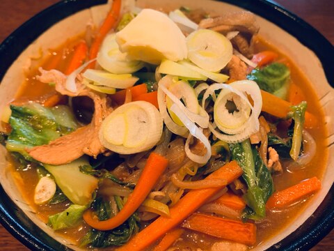 栄養満点！野菜炒め味噌ラーメン